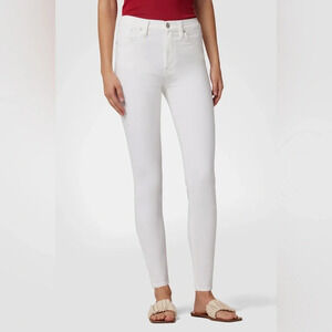 Hudson High Rise Barbara Super Skinny Jeans White Women’s 31 Stretch Comfort